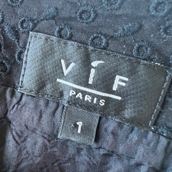 VIF Paris Womens Black Ribbon Bow Fit and Flare Preppy Feminine Midi Dress Small - Picture 4 of 9